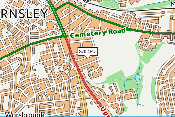 S70 4PQ map - OS VectorMap District (Ordnance Survey) S70 4PQ map - OS VectorMap District (Ordnance Survey)