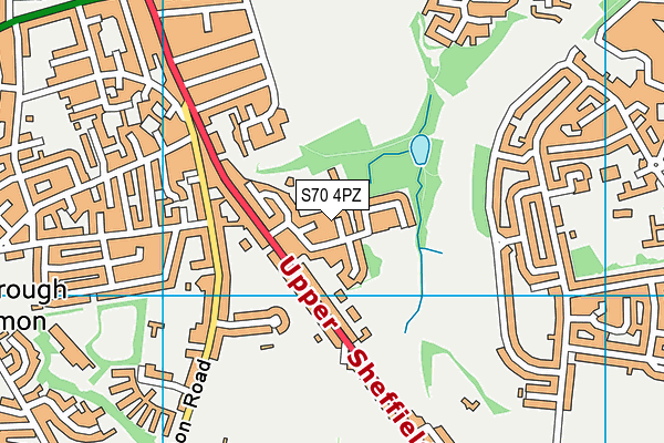S70 4PZ map - OS VectorMap District (Ordnance Survey) S70 4PZ map - OS VectorMap District (Ordnance Survey)