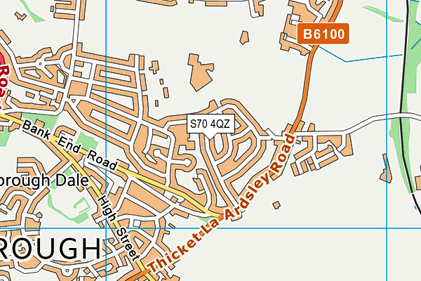 S70 4QZ map - OS VectorMap District (Ordnance Survey) S70 4QZ map - OS VectorMap District (Ordnance Survey)