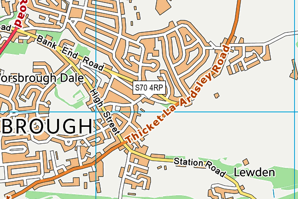 S70 4RP map - OS VectorMap District (Ordnance Survey) S70 4RP map - OS VectorMap District (Ordnance Survey)