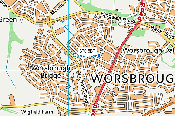 S70 5BT map - OS VectorMap District (Ordnance Survey) S70 5BT map - OS VectorMap District (Ordnance Survey)