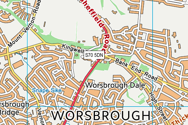 S70 5DN map - OS VectorMap District (Ordnance Survey) S70 5DN map - OS VectorMap District (Ordnance Survey)