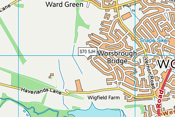 S70 5JH map - OS VectorMap District (Ordnance Survey) S70 5JH map - OS VectorMap District (Ordnance Survey)