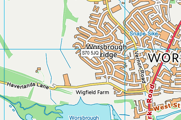 S70 5JQ map - OS VectorMap District (Ordnance Survey) S70 5JQ map - OS VectorMap District (Ordnance Survey)
