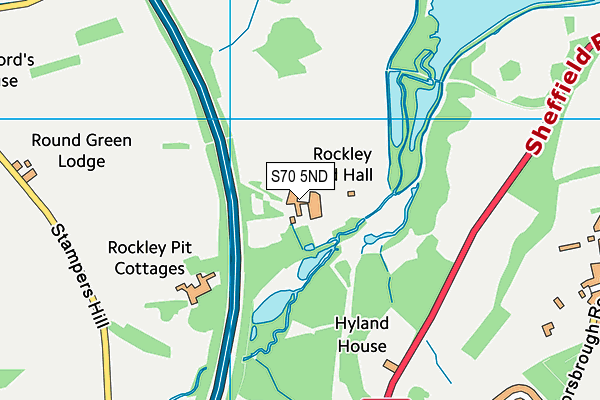 S70 5ND map - OS VectorMap District (Ordnance Survey) S70 5ND map - OS VectorMap District (Ordnance Survey)