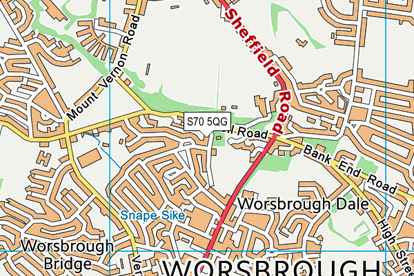 S70 5QG map - OS VectorMap District (Ordnance Survey) S70 5QG map - OS VectorMap District (Ordnance Survey)