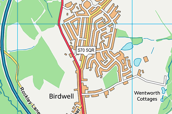 S70 5QR map - OS VectorMap District (Ordnance Survey) S70 5QR map - OS VectorMap District (Ordnance Survey)