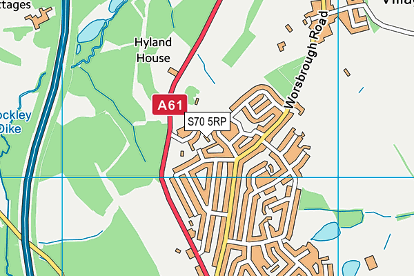 S70 5RP map - OS VectorMap District (Ordnance Survey) S70 5RP map - OS VectorMap District (Ordnance Survey)