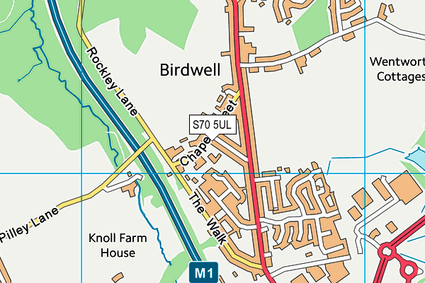 S70 5UL map - OS VectorMap District (Ordnance Survey) S70 5UL map - OS VectorMap District (Ordnance Survey)