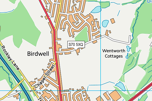 S70 5XQ map - OS VectorMap District (Ordnance Survey) S70 5XQ map - OS VectorMap District (Ordnance Survey)