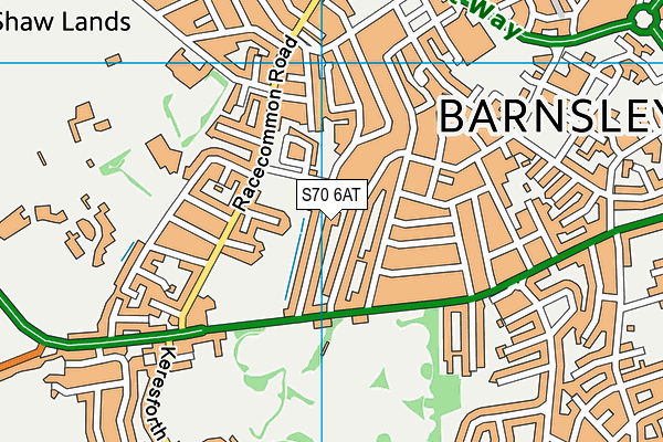 S70 6AT map - OS VectorMap District (Ordnance Survey) S70 6AT map - OS VectorMap District (Ordnance Survey)