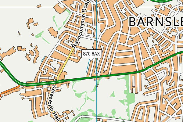 S70 6AX map - OS VectorMap District (Ordnance Survey) S70 6AX map - OS VectorMap District (Ordnance Survey)