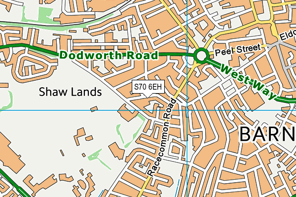 S70 6EH map - OS VectorMap District (Ordnance Survey) S70 6EH map - OS VectorMap District (Ordnance Survey)