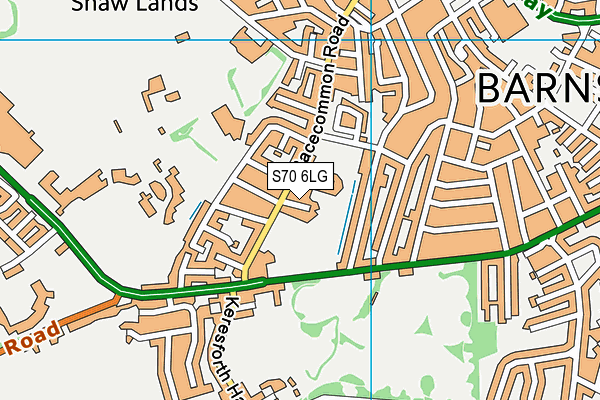 S70 6LG map - OS VectorMap District (Ordnance Survey) S70 6LG map - OS VectorMap District (Ordnance Survey)