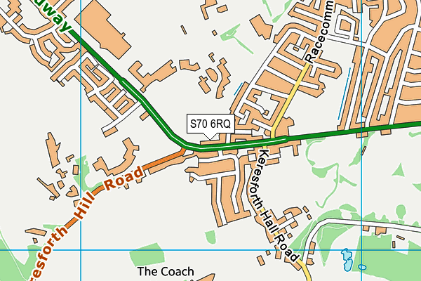 S70 6RQ map - OS VectorMap District (Ordnance Survey)