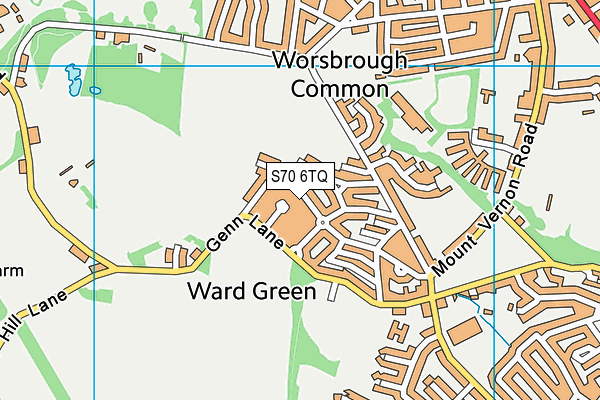 S70 6TQ map - OS VectorMap District (Ordnance Survey) S70 6TQ map - OS VectorMap District (Ordnance Survey)
