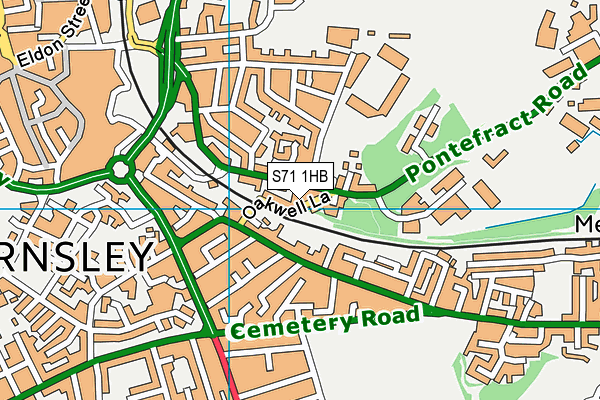 S71 1HB map - OS VectorMap District (Ordnance Survey) S71 1HB map - OS VectorMap District (Ordnance Survey)