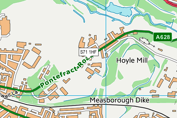 S71 1HF map - OS VectorMap District (Ordnance Survey) S71 1HF map - OS VectorMap District (Ordnance Survey)