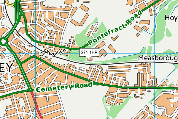 S71 1HP map - OS VectorMap District (Ordnance Survey) S71 1HP map - OS VectorMap District (Ordnance Survey)