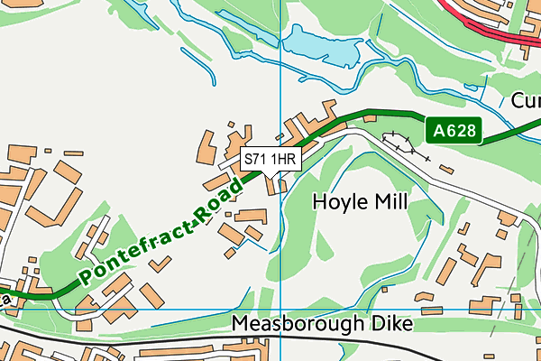 S71 1HR map - OS VectorMap District (Ordnance Survey) S71 1HR map - OS VectorMap District (Ordnance Survey)