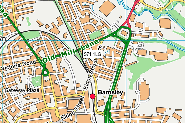 S71 1LG map - OS VectorMap District (Ordnance Survey) S71 1LG map - OS VectorMap District (Ordnance Survey)