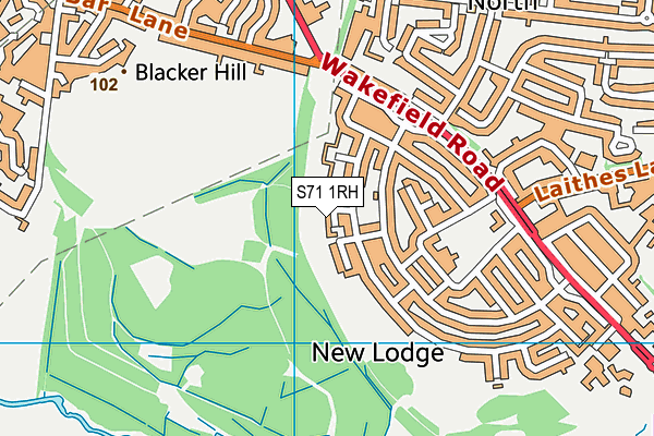 S71 1RH map - OS VectorMap District (Ordnance Survey) S71 1RH map - OS VectorMap District (Ordnance Survey)