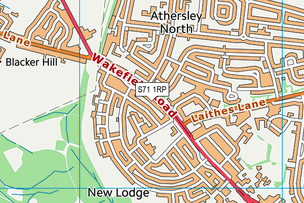 S71 1RP map - OS VectorMap District (Ordnance Survey) S71 1RP map - OS VectorMap District (Ordnance Survey)