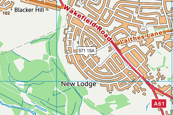 S71 1SA map - OS VectorMap District (Ordnance Survey) S71 1SA map - OS VectorMap District (Ordnance Survey)
