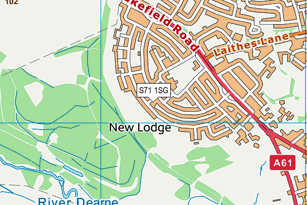 S71 1SG map - OS VectorMap District (Ordnance Survey) S71 1SG map - OS VectorMap District (Ordnance Survey)