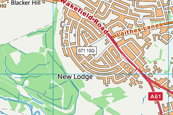 S71 1SQ map - OS VectorMap District (Ordnance Survey) S71 1SQ map - OS VectorMap District (Ordnance Survey)