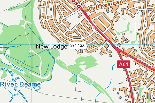S71 1SX map - OS VectorMap District (Ordnance Survey) S71 1SX map - OS VectorMap District (Ordnance Survey)