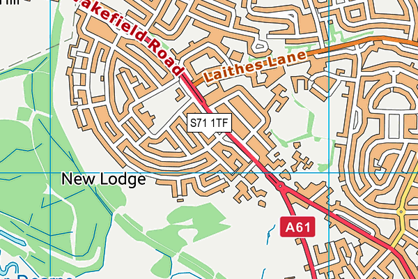 S71 1TF map - OS VectorMap District (Ordnance Survey) S71 1TF map - OS VectorMap District (Ordnance Survey)