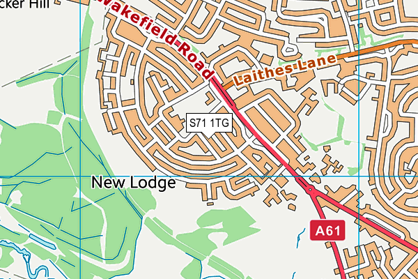 S71 1TG map - OS VectorMap District (Ordnance Survey) S71 1TG map - OS VectorMap District (Ordnance Survey)