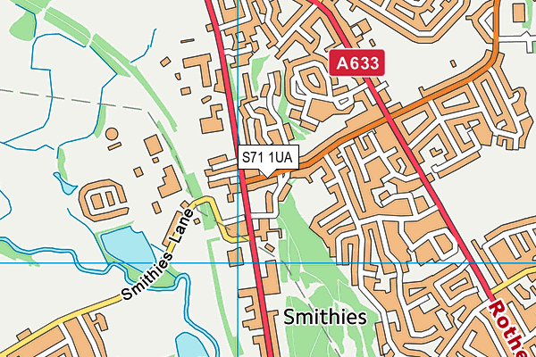 S71 1UA map - OS VectorMap District (Ordnance Survey) S71 1UA map - OS VectorMap District (Ordnance Survey)