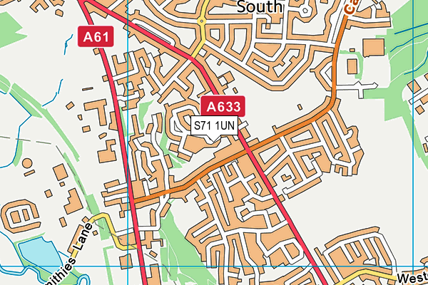 S71 1UN map - OS VectorMap District (Ordnance Survey) S71 1UN map - OS VectorMap District (Ordnance Survey)