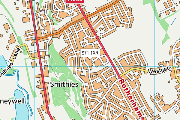 S71 1XR map - OS VectorMap District (Ordnance Survey) S71 1XR map - OS VectorMap District (Ordnance Survey)
