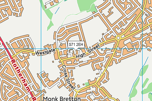 S71 2EH map - OS VectorMap District (Ordnance Survey) S71 2EH map - OS VectorMap District (Ordnance Survey)