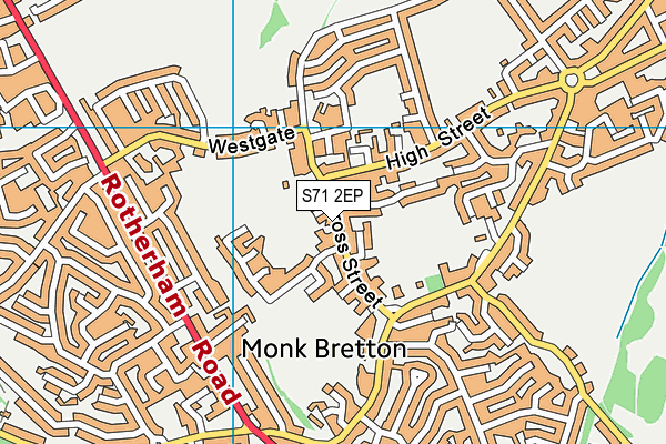 S71 2EP map - OS VectorMap District (Ordnance Survey) S71 2EP map - OS VectorMap District (Ordnance Survey)