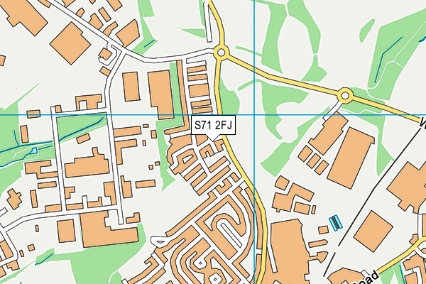 S71 2FJ map - OS VectorMap District (Ordnance Survey) S71 2FJ map - OS VectorMap District (Ordnance Survey)