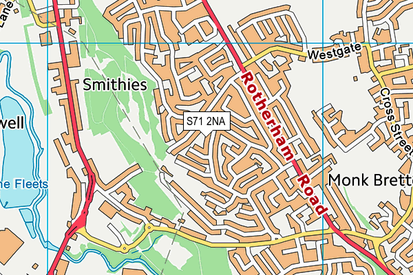 S71 2NA map - OS VectorMap District (Ordnance Survey) S71 2NA map - OS VectorMap District (Ordnance Survey)