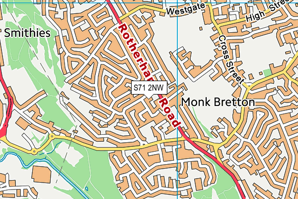 S71 2NW map - OS VectorMap District (Ordnance Survey) S71 2NW map - OS VectorMap District (Ordnance Survey)