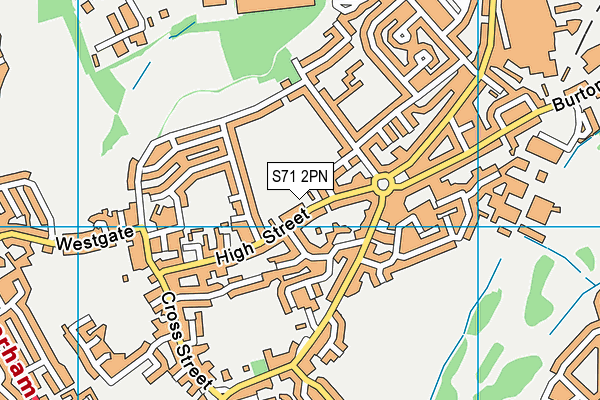 S71 2PN map - OS VectorMap District (Ordnance Survey) S71 2PN map - OS VectorMap District (Ordnance Survey)