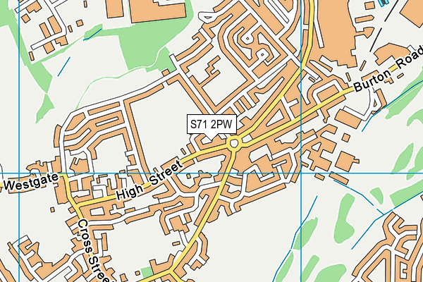 S71 2PW map - OS VectorMap District (Ordnance Survey) S71 2PW map - OS VectorMap District (Ordnance Survey)