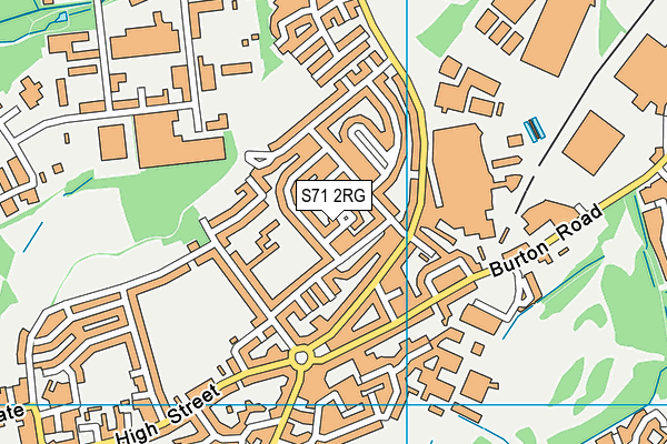 S71 2RG map - OS VectorMap District (Ordnance Survey) S71 2RG map - OS VectorMap District (Ordnance Survey)