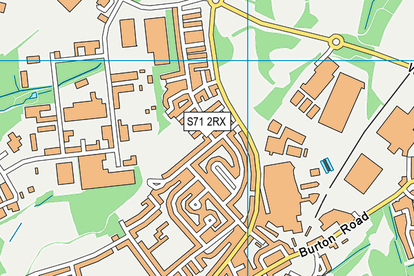 S71 2RX map - OS VectorMap District (Ordnance Survey) S71 2RX map - OS VectorMap District (Ordnance Survey)