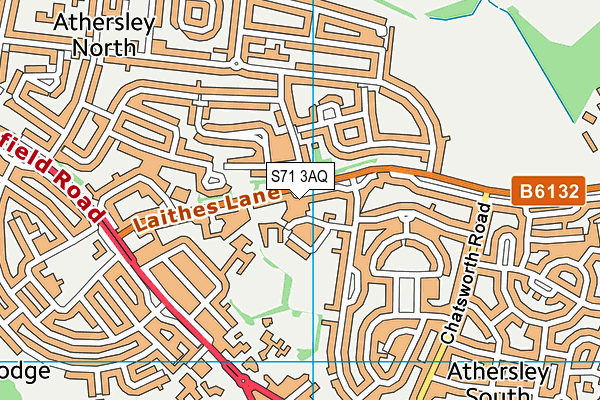 S71 3AQ map - OS VectorMap District (Ordnance Survey) S71 3AQ map - OS VectorMap District (Ordnance Survey)