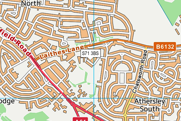 S71 3BS map - OS VectorMap District (Ordnance Survey) S71 3BS map - OS VectorMap District (Ordnance Survey)