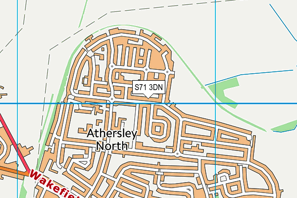 S71 3DN map - OS VectorMap District (Ordnance Survey) S71 3DN map - OS VectorMap District (Ordnance Survey)
