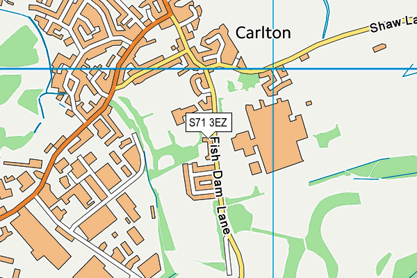 S71 3EZ map - OS VectorMap District (Ordnance Survey) S71 3EZ map - OS VectorMap District (Ordnance Survey)