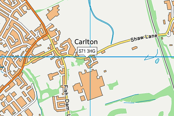 S71 3HG map - OS VectorMap District (Ordnance Survey) S71 3HG map - OS VectorMap District (Ordnance Survey)